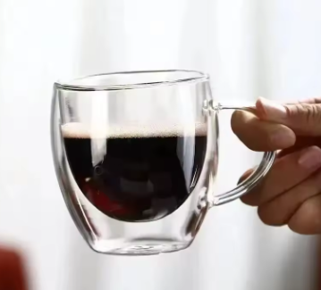 Glass Tea Cup Set of 2
