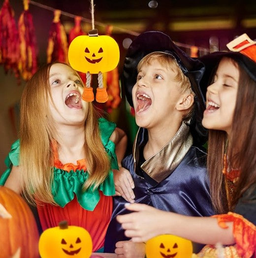 USB rechargeable pumpkin night light with legs – Halloween kids room décor