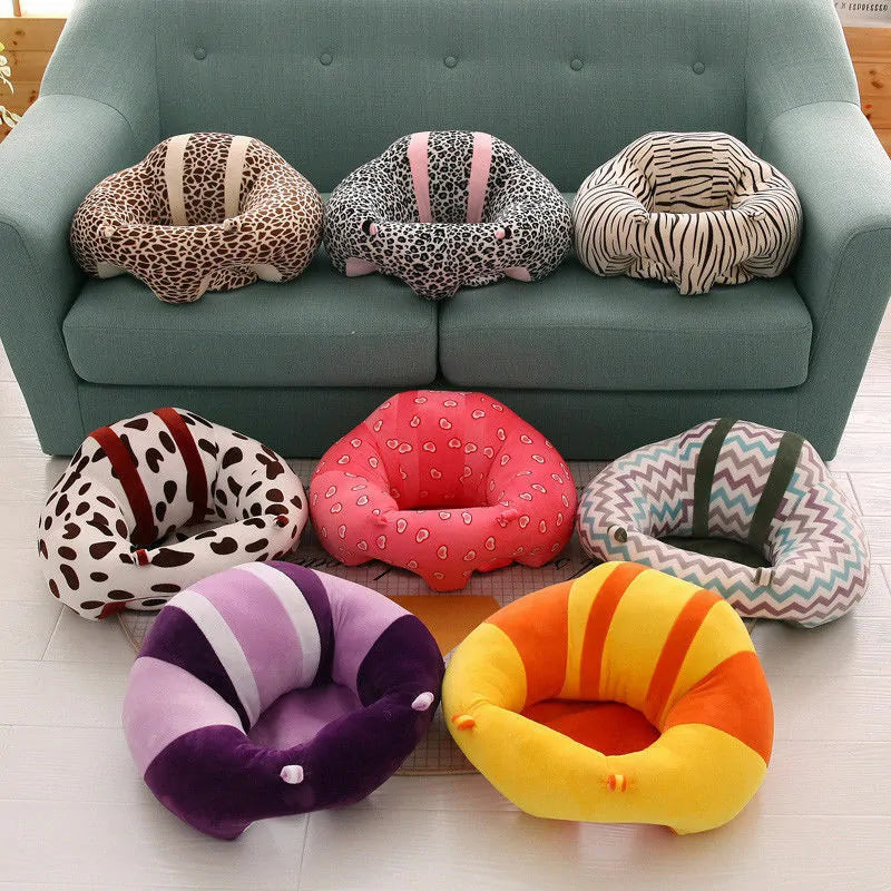 Kids Baby Support Seat: Comfortable Sit Up Soft Chair Cushion Sofa Plush Pillow Toy Bean Bag