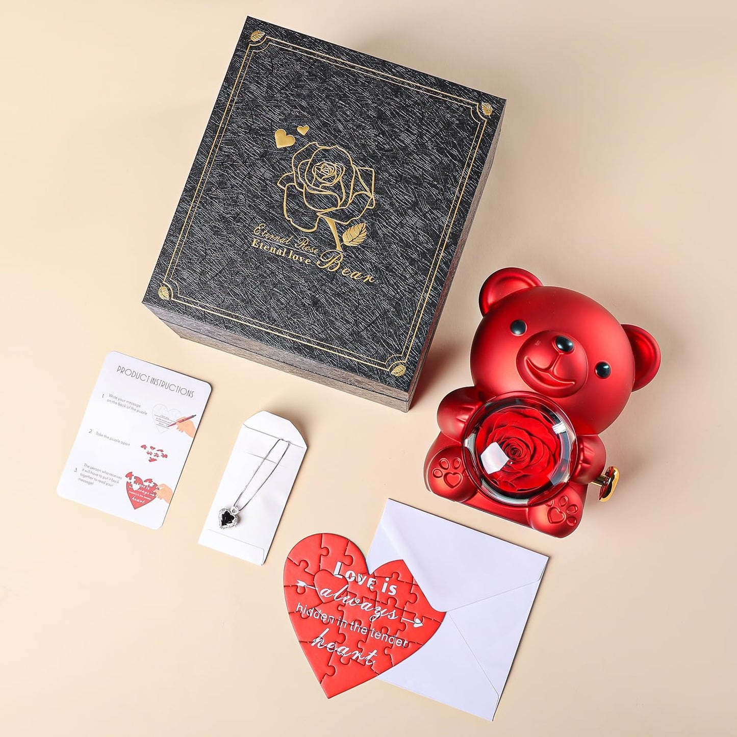 Romantic Rose Teddy Gift Set