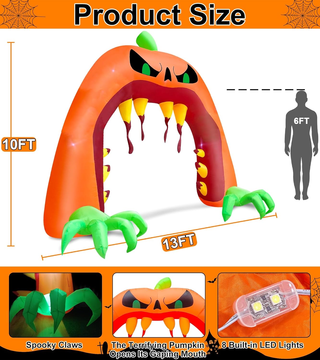 Giant Spooky Pumpkin Archway