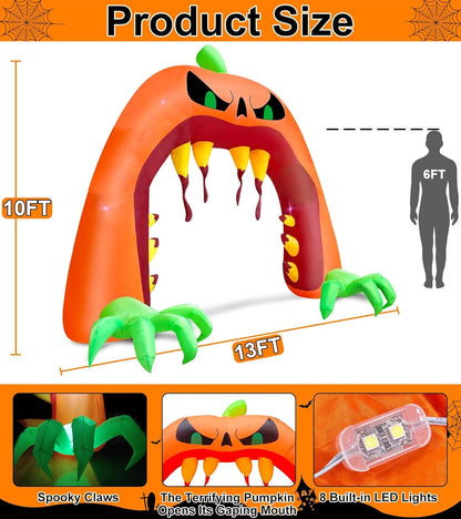 Giant Spooky Pumpkin Archway
