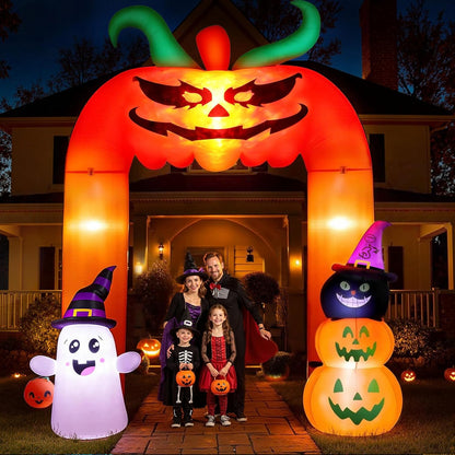 Giant Spooky Halloween Pumpkin Archway