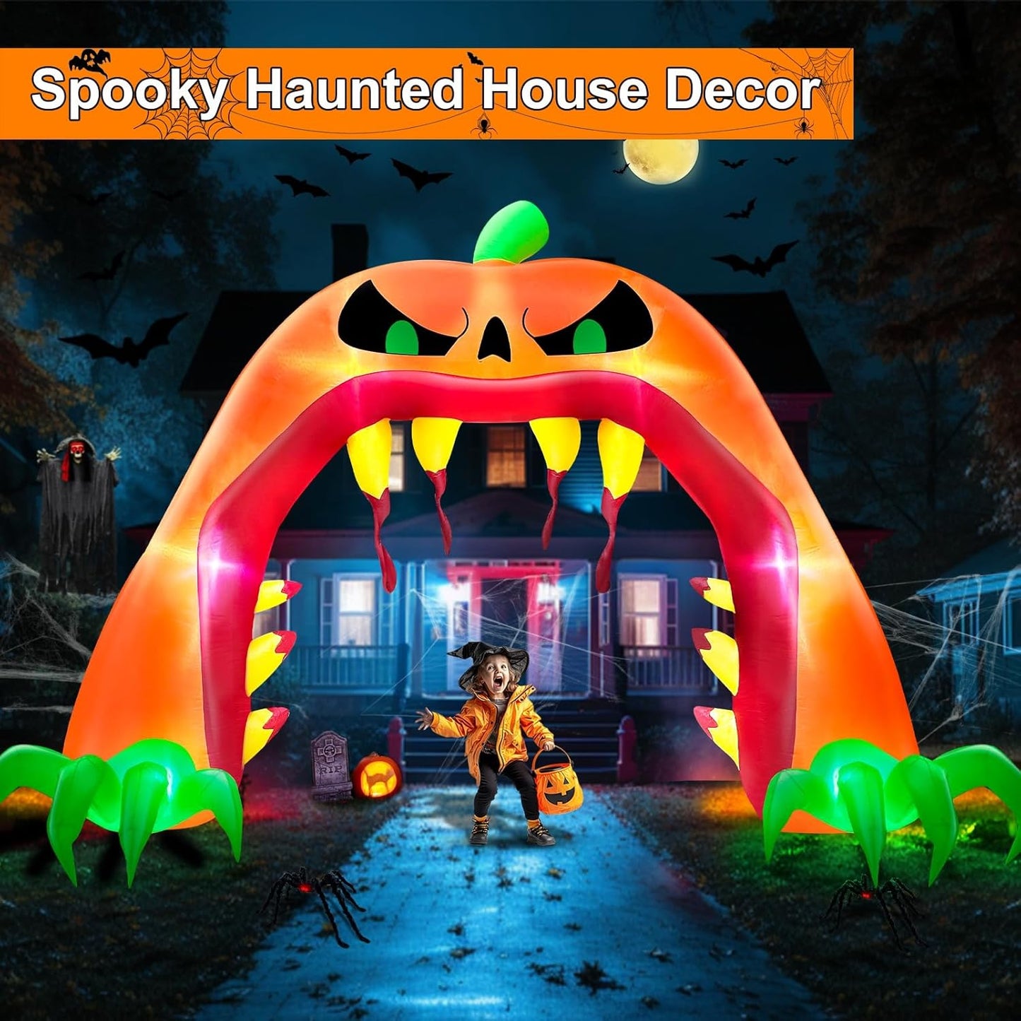 Giant Spooky Pumpkin Archway