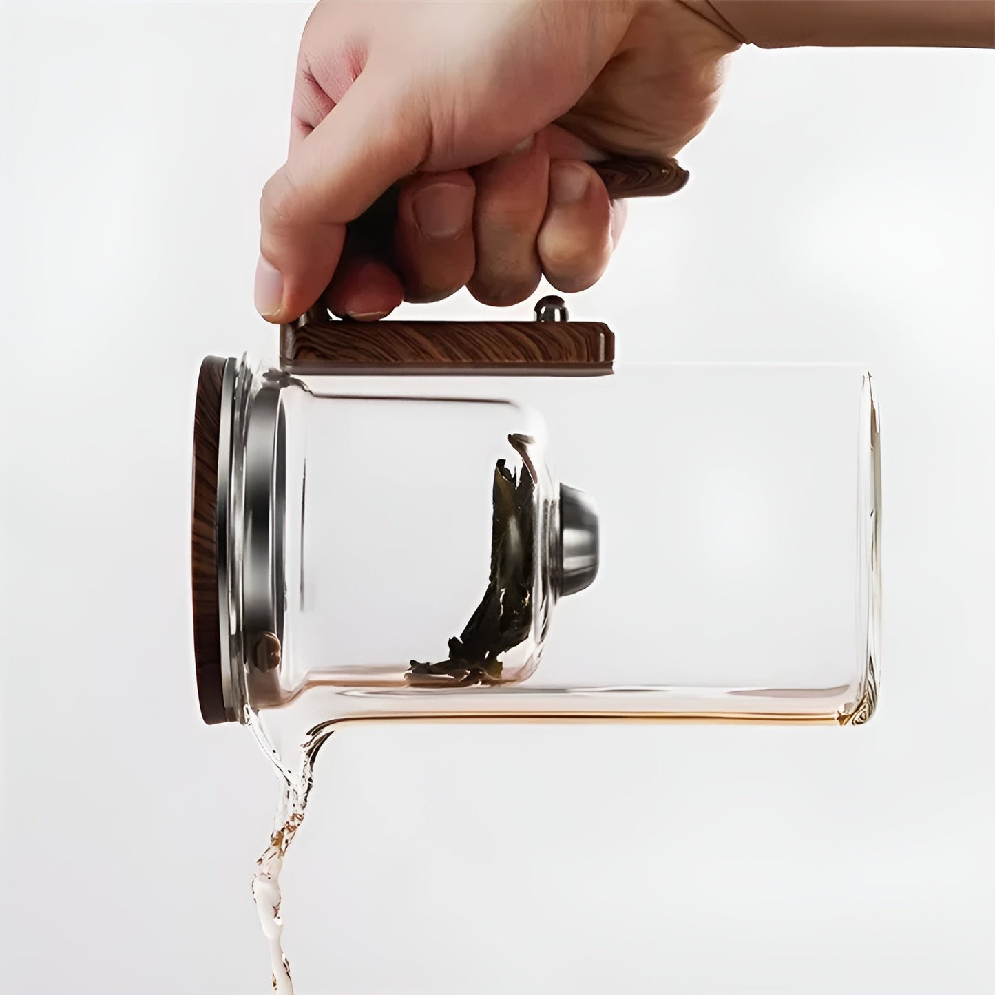 Elegant Ease Glass Teapot